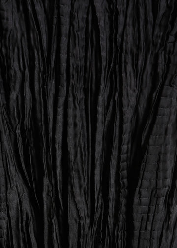 CLOVER PLEAT TOP / BLACK