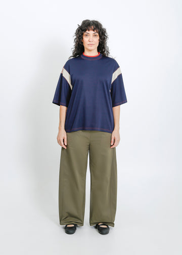 Cassio Oversize Tee / Navy-Fog