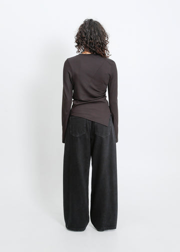Amelia Twist Top / Black