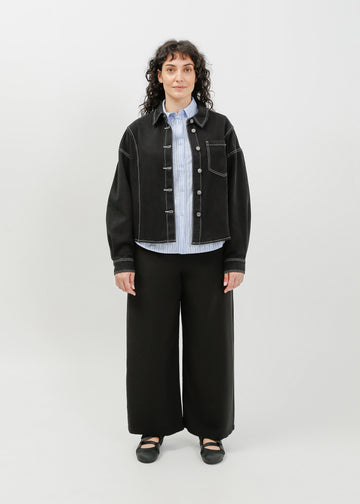 Ramona Denim Shirt / Washed Black