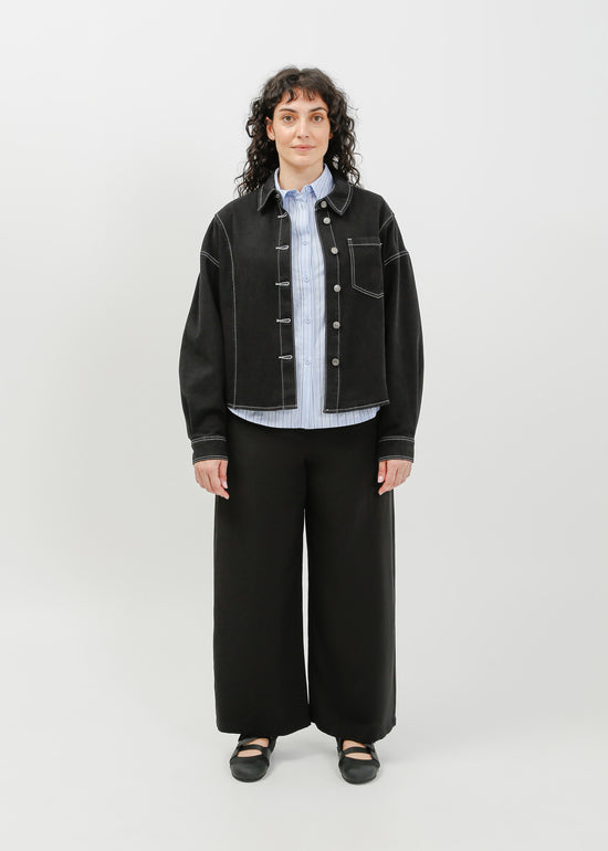Ramona Denim Shirt / Washed Black