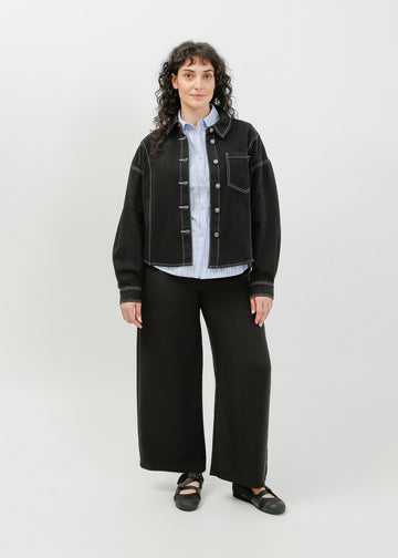 Ramona Denim Shirt / Washed Black