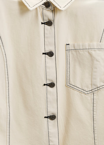 Ramona Denim Shirt / Cream