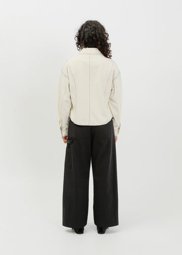 Ramona Denim Shirt / Cream