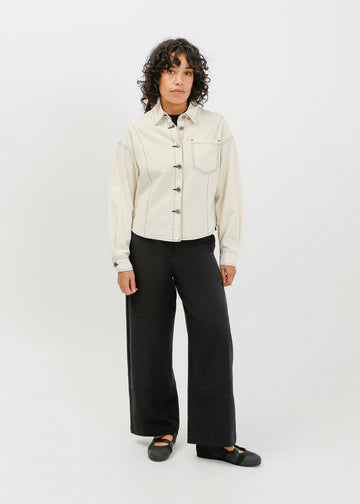 Ramona Denim Shirt / Cream