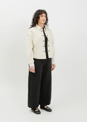 Ramona Denim Shirt / Cream