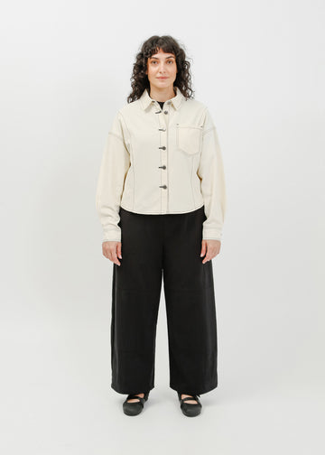 Ramona Denim Shirt / Cream