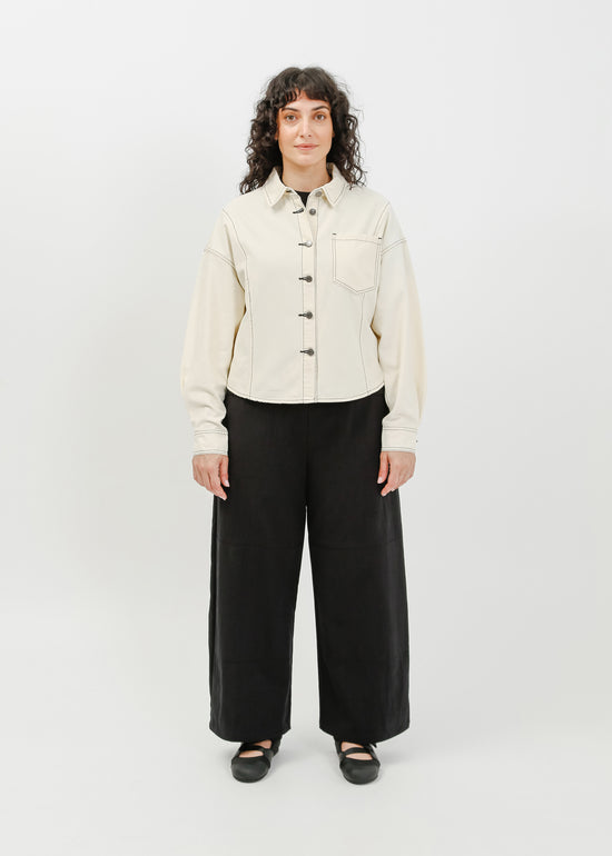 Ramona Denim Shirt / Cream