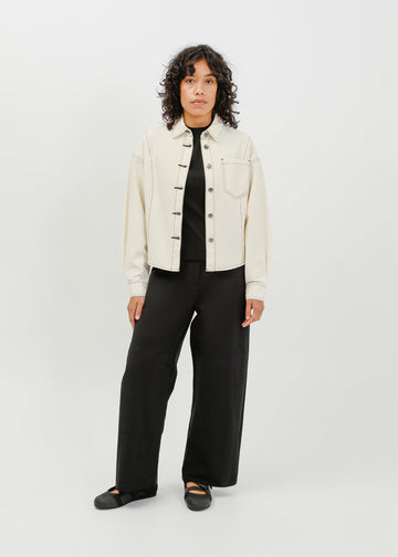 Ramona Denim Shirt / Cream