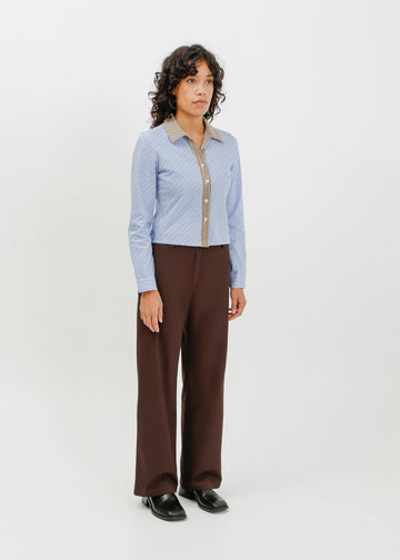 Alora Shirt / Blue-White