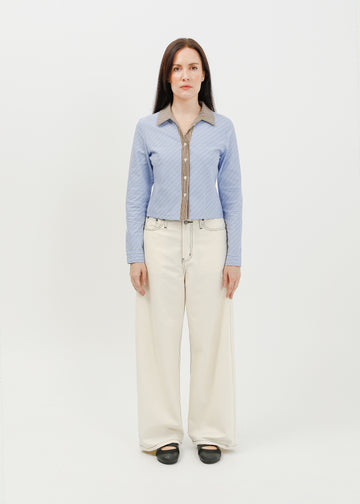 Alora Shirt / Blue-White