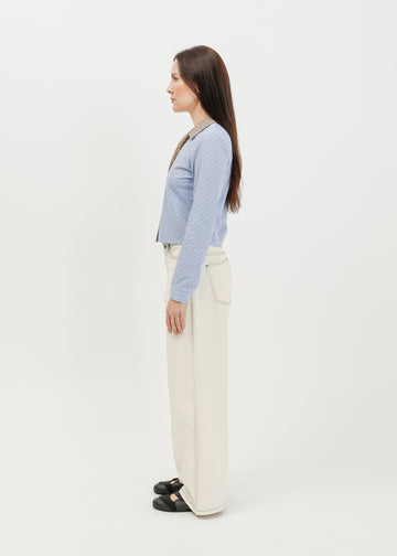 Alora Shirt / Blue-White