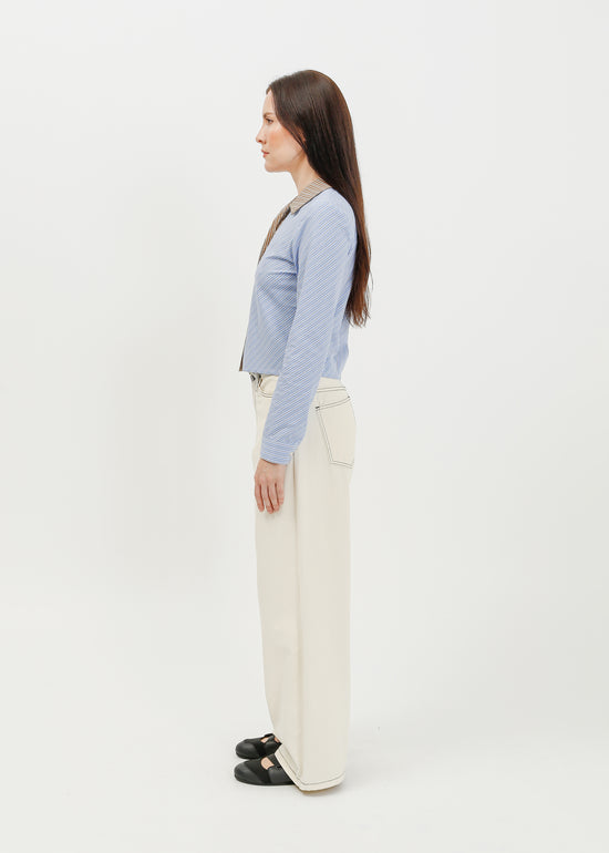 Alora Shirt / Blue-White