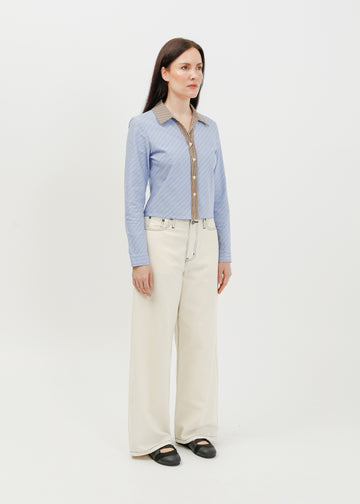 Alora Shirt / Blue-White