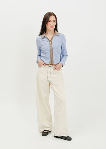 Alora Shirt / Blue-White