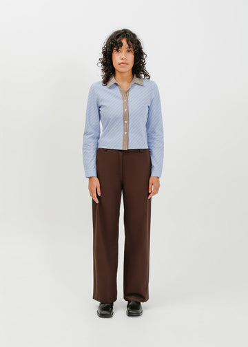 Alora Shirt / Blue-White