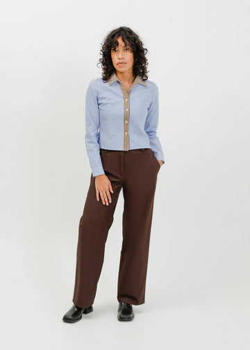 Alora Shirt / Blue-White