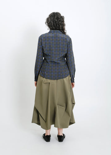 Haniya Shirt / Indigo Wine Check