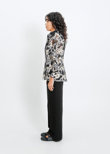 Satine Shirt / Moss-Black