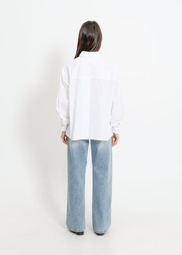 SATINE SHIRT / WHITE