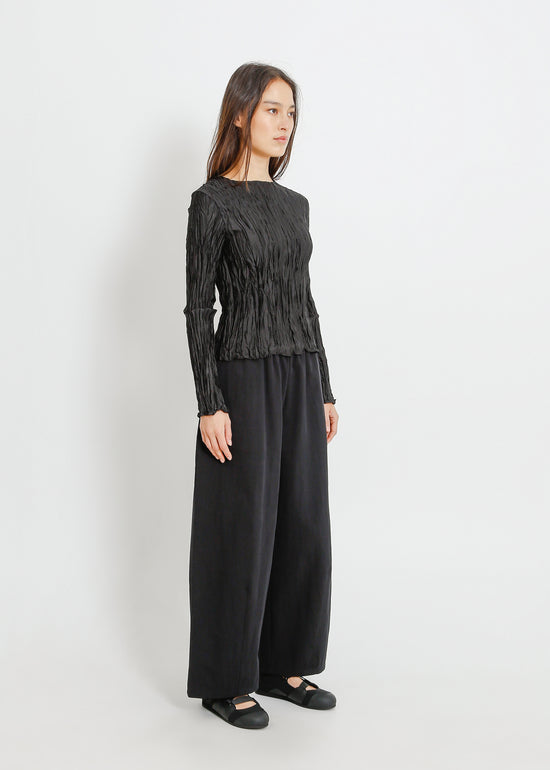 Shaun Pleat Top / Black