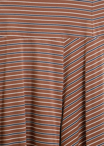 Smith Skirt / Brown-White-Navy