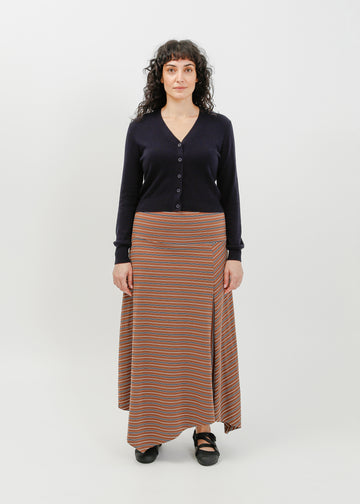 Smith Skirt / Brown-White-Navy
