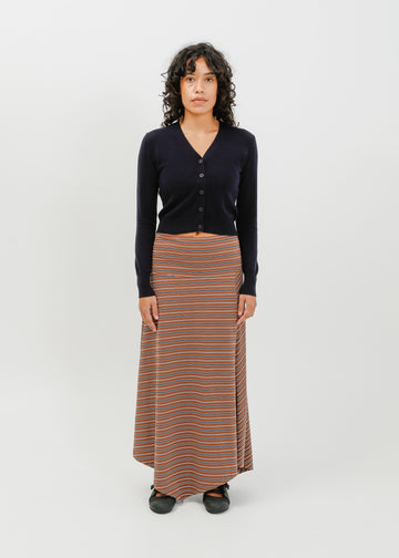 Smith Skirt / Brown-White-Navy
