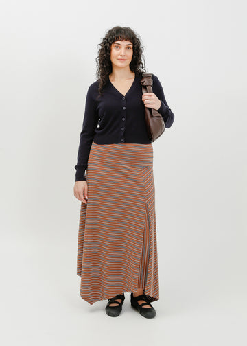 Smith Skirt / Brown-White-Navy