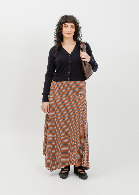 Smith Skirt / Brown-White-Navy
