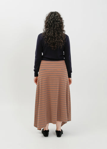 Smith Skirt / Brown-White-Navy