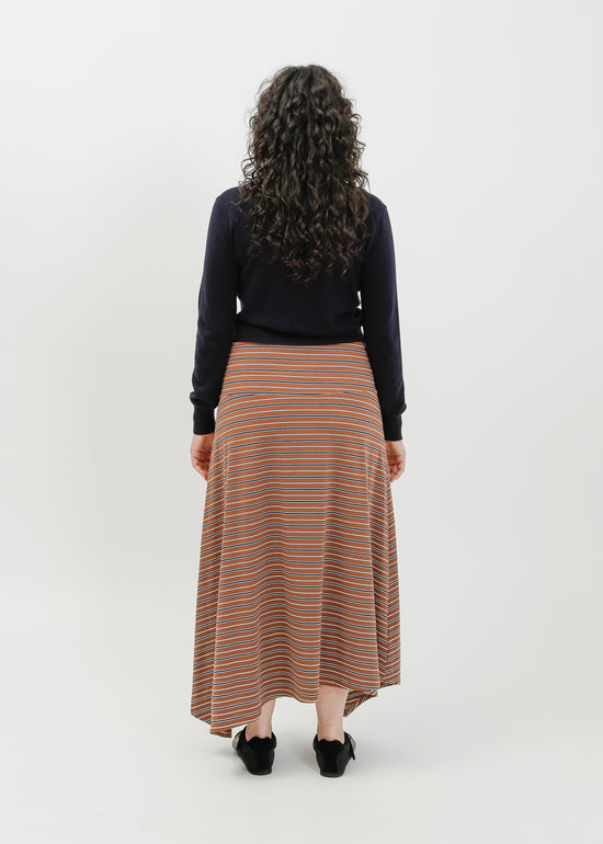 Smith Skirt / Brown-White-Navy