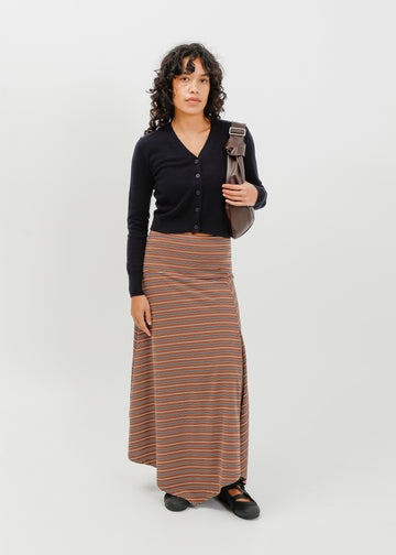 Smith Skirt / Brown-White-Navy