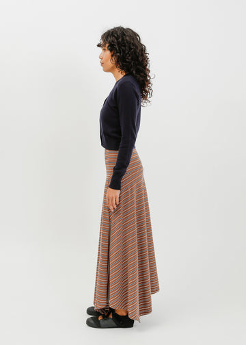 Smith Skirt / Brown-White-Navy