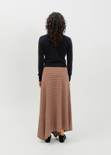 Smith Skirt / Brown-White-Navy