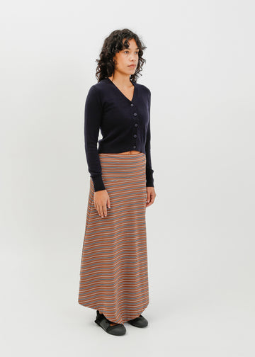 Smith Skirt / Brown-White-Navy