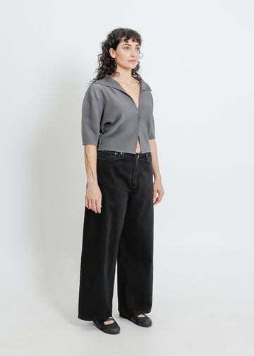 ZIA PLEAT BOLERO / GRAPHITE