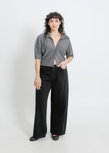 ZIA PLEAT BOLERO / GRAPHITE