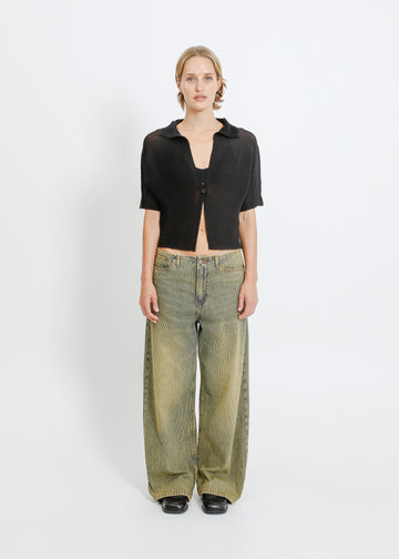 ZIA PLEAT BOLERO / ONYX