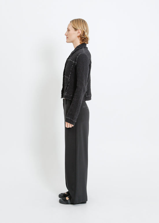 BRYN PLEAT JACKET / BLACK