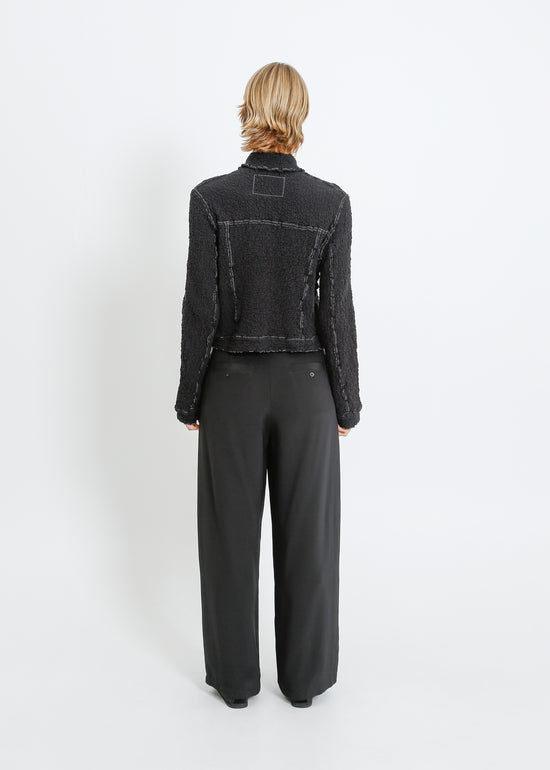 BRYN PLEAT JACKET / BLACK