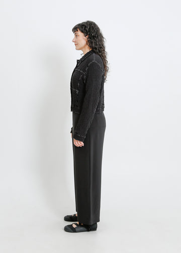 BRYN PLEAT JACKET / BLACK