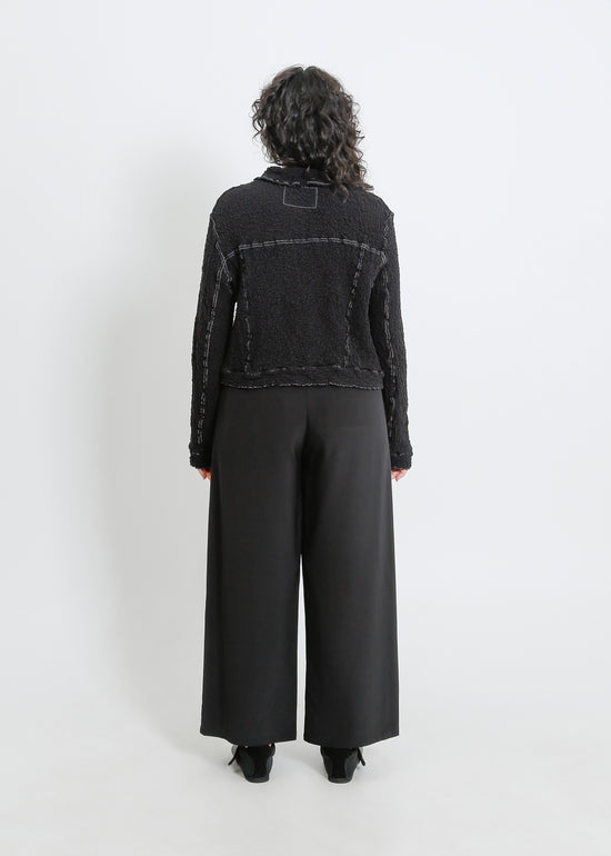 BRYN PLEAT JACKET / BLACK