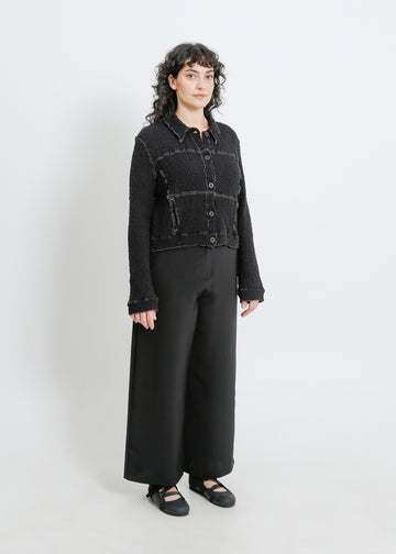 BRYN PLEAT JACKET / BLACK
