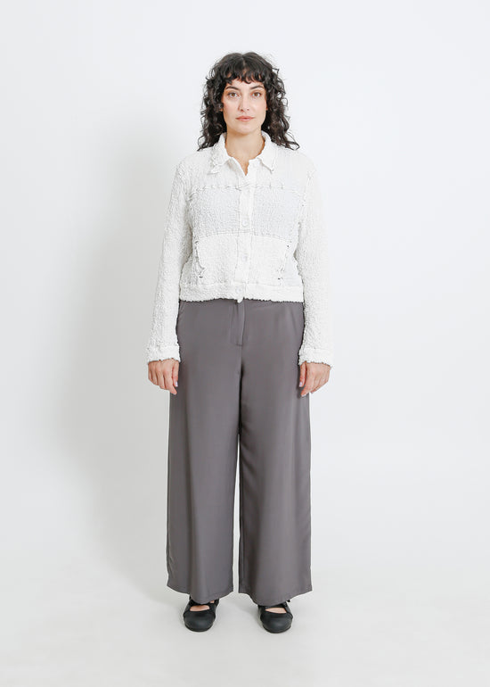 BRYN PLEAT JACKET / WHITE
