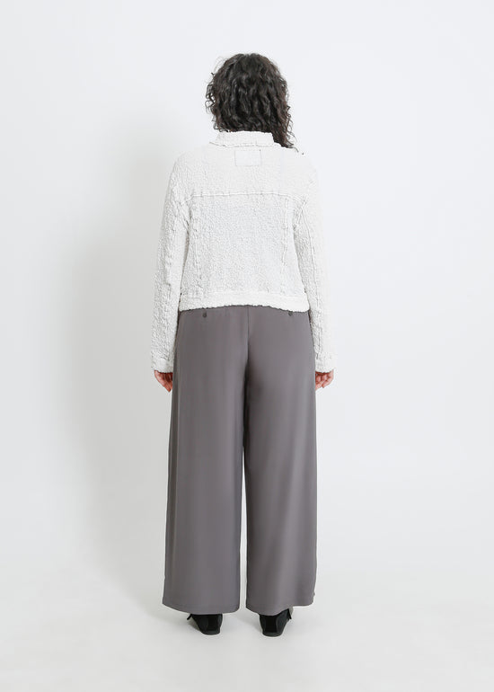 BRYN PLEAT JACKET / WHITE