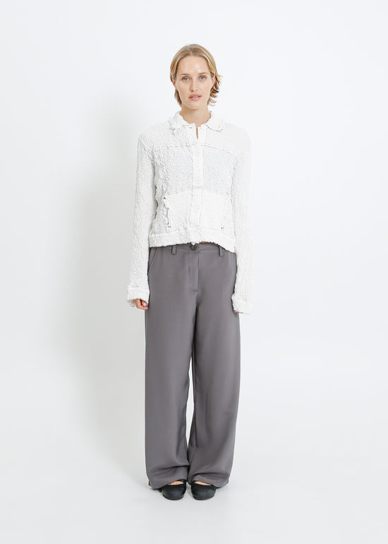 BRYN PLEAT JACKET / WHITE