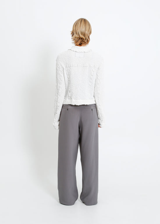 BRYN PLEAT JACKET / WHITE