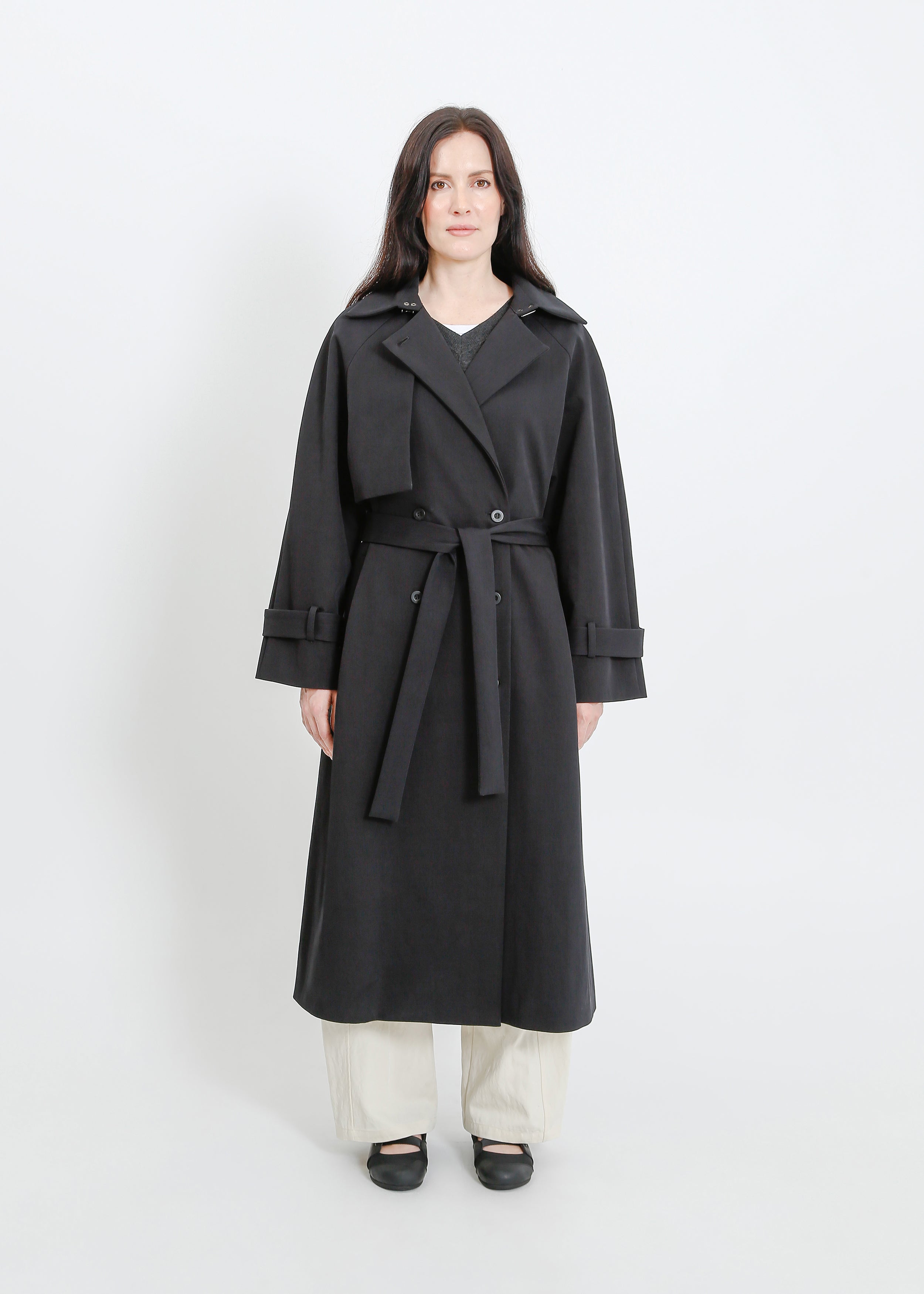 ジャケット・アウター julius archive 2018s check trench coat Julius Trench / Black | ALPHA60