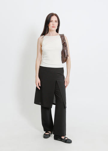 SLOANE PANT SKIRT / BLACK
